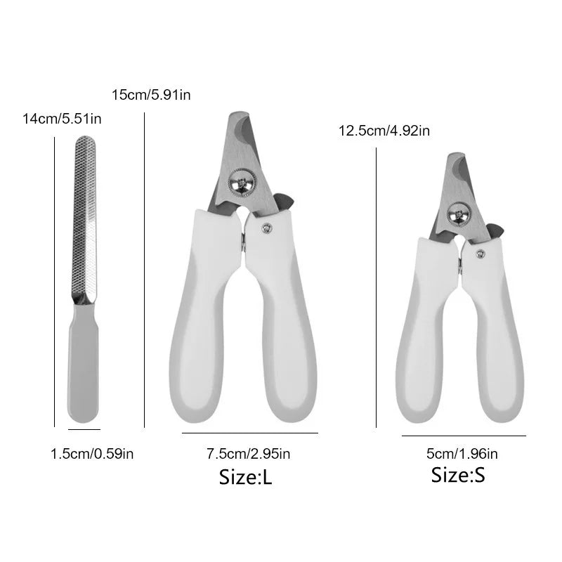 Pet Nail Clipper Trimmer Set Dog Toe Care File Professional Dogs Cats Claw Nail Cutter Scissors Pet Grooming Tool Pet Supplies