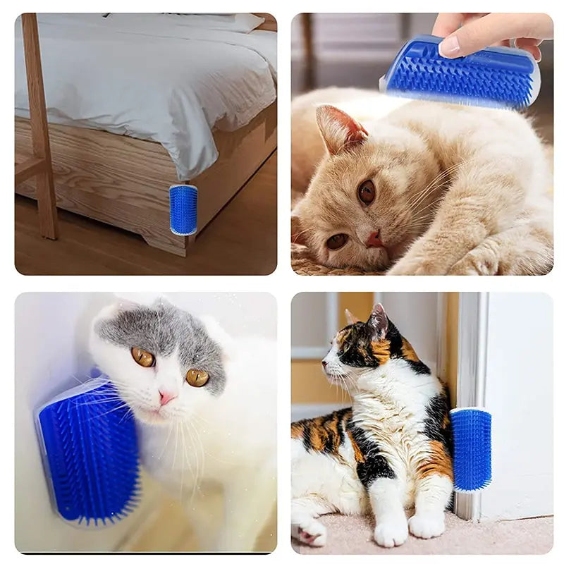 Massage Pet Brush Wall Corner Massage Brush Pet Brush Hair Comb Dog And Kitten Care Corner Cat Wipe Practical Pet Supplies